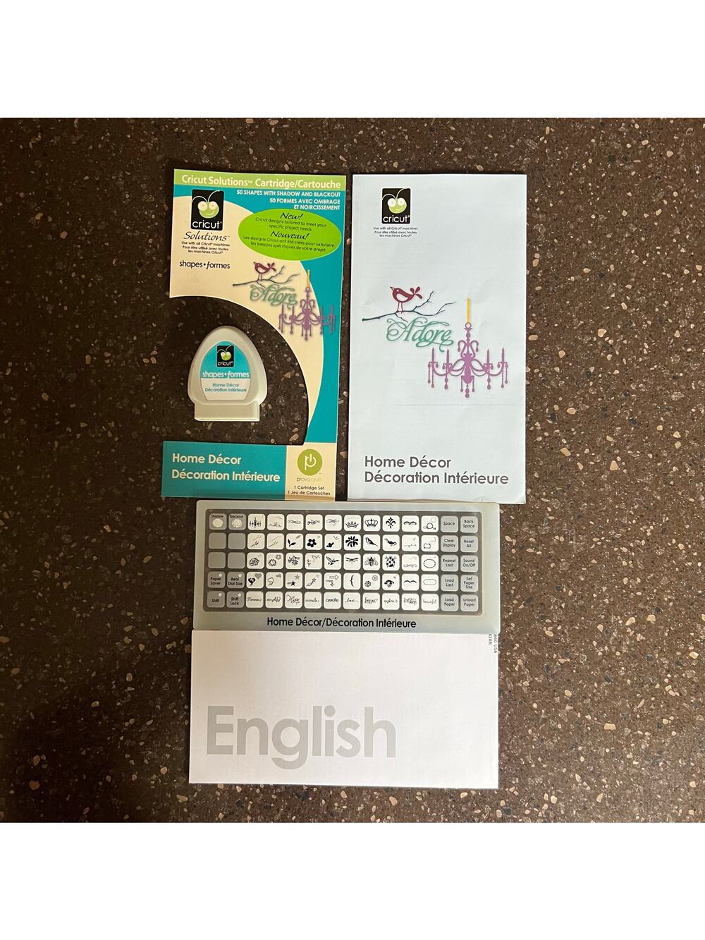 Provo Craft Cricut Cartridge Home Decor Shapes and Forms Complete